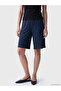 Lcwaikiki Basic Navy Blue High Waist Polka Dot Women's Shorts - 2