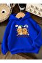 3 Yarn Combed Cotton Capybara Printed Unisex Children's Hooded Sweatwear We5