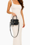 Women's Black Shawl Detailed Shoulder and Hand Bag with Adjustable Long Strap, Double Compartment - 3