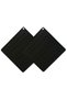 Set of 2 Black Silicone Trivets 16X16 cm – Hot Pot and Pan Mat Table Countertop Protector Set