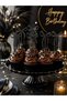 Cupcake Toothpick Cake Topper 10 Pieces Birthday Valentine's Day Marriage Proposal Bachelorette Gender Party Baby Shower Engagement Promise Decorations Black Color (15 cm Length) - 4