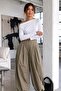 Women's Gabardine Cotton Casual White Blouse - 2