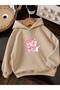 3 Yarn Combed Cotton Strawberry Printed Unisex Children's Hooded Sweatwear We3