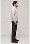 Runi Basic Regular Fit Cotton Winter Sweatshirt Gray - 4