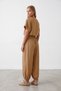 Women's Stone Waistband, Gipeli Cuffs, Lace Detail, Trousers and Blouse Woven Set Alc-X15567 - 4
