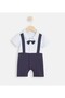 Plain Spread Collar Romper