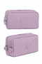 Crinkle Fabric Double Compartment Pen Holder