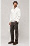 Runi Basic Regular Fit Cotton Winter Sweatshirt White - 3