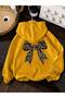 3 Yarn Combed Cotton Ribbon Printed Unisex Children's Hooded Sweat Ww4