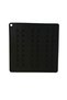 Set of 2 Black and Gray Silicone Trivets 16X16 cm – Hot Pot and Pan Mat Table Countertop Protector - 5