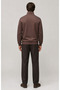 Runi Basic Regular Fit Cotton Winter Sweatshirt Brown - 5