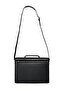 Genuine Leather Briefcase Type Hand and Shoulder Bag with Large Compartments - 8