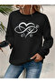 Women's Printed Crew Neck Comfortable Fit Sweatshirt