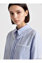 Lcw Modest Blue Striped Women's Shirt Tunic - 3