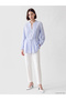 Lcw Modest Blue Pleated Belted Oversize Women's Shirt Tunic - 2