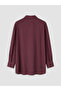 Lcw modest burgundy modal blend women's shirt tunic - 7