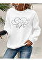 Women's Printed Crew Neck Comfortable Fit Sweatshirt