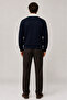 Snap Men's Regular Fit Buttoned Winter Sweatshirt Black - 4