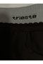 Plus Size High Waist Stone Embellished Cat Embroidery Detailed Elastic Waist Women's Trousers - 3