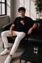Unisex Oversize One Piece Monkey D. Luffy Embroidered Anime T-Shirt 100% Cotton - 5