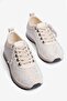 Women's Suede Sneaker with Stone Laces Mely Beige