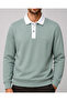 Snap Men's Regular Fit Buttoned Winter Sweatshirt Mint - 2