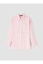 Lcw Modest Pink Striped Oversize Women's Shirt Tunic - 5