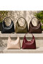 Mink Large Size Women's Shoulder Bag with Zipper, Large Internal Volume, Hobo Bag, Daily Shopper Bag - 5
