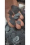 Dark Gray Bag Stamp with Sequins 20 Grams 2 cm Diameter - 2