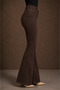 Amira Women's Brown Spanish Flare High Waist Lycra Flare Jeans Trousers Jean - 5