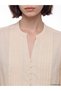 Lcw Modest Yellow Pleated Belted Women's Shirt Tunic - 3