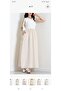 Two Piece Look Dress Beige - 2