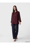 Lcw Studio Burgundy Shirt Collar Buttoned Women's Tunic - 2