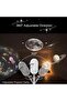 2-in-1 Galaxy Projector Night Light, USB Starry Sky Projector with 360° Adjustable & Dimmable Brightness, 12 HD Milky Way Films for Bedroom Ceiling Wall Room Decor - 5
