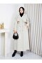 Linen Fabric Lined Full Length Women's Trench Coat