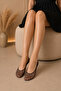 Women's 3 Pairs 15 Den Super Thin Black Polka Dot Ballerina Socks Transparent Patterned Thin Socks Set - 4