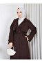 Linen Fabric Lined Full Length Women's Trench Coat - 5
