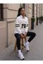 Women's Chicago Printed Oversize Sweatshirt 2 Thread Without Threaded Detail New Season - 3