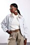 Gray Checkered Bomber Jacket 4245 - 4