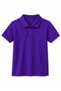 Purple 100% Cotton Unisex Kids' School Polo Collar T-Shirt – Breathable Casual Jersey - 4