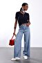 Navy Blue Corded Short Sleeve Knitwear 251333 - 3