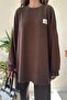 Brown Classic Ribbed Sweater and Pants Set - 4
