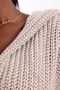 Beige Belted Knitwear Vest - 6