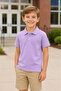 Lila Children's School Polo Collar T-Shirt 100% Cotton Unisex Breathable Casual Jersey - 2