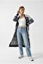 Women's Ethnic Patterned Long Knit Cardigan - 2