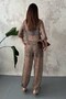 Brown Sequin Suit - 5