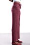 Burgundy Straight Cut Tencel Jean 031744 - 4