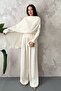 Ecru Cape Double Set - 2