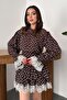 Brown Polka Dot Lace Set - 2