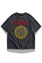 Unisex Soundgarden Printed Washable T-Shirt, Oversized Rock Band Themed Retro Tshirt